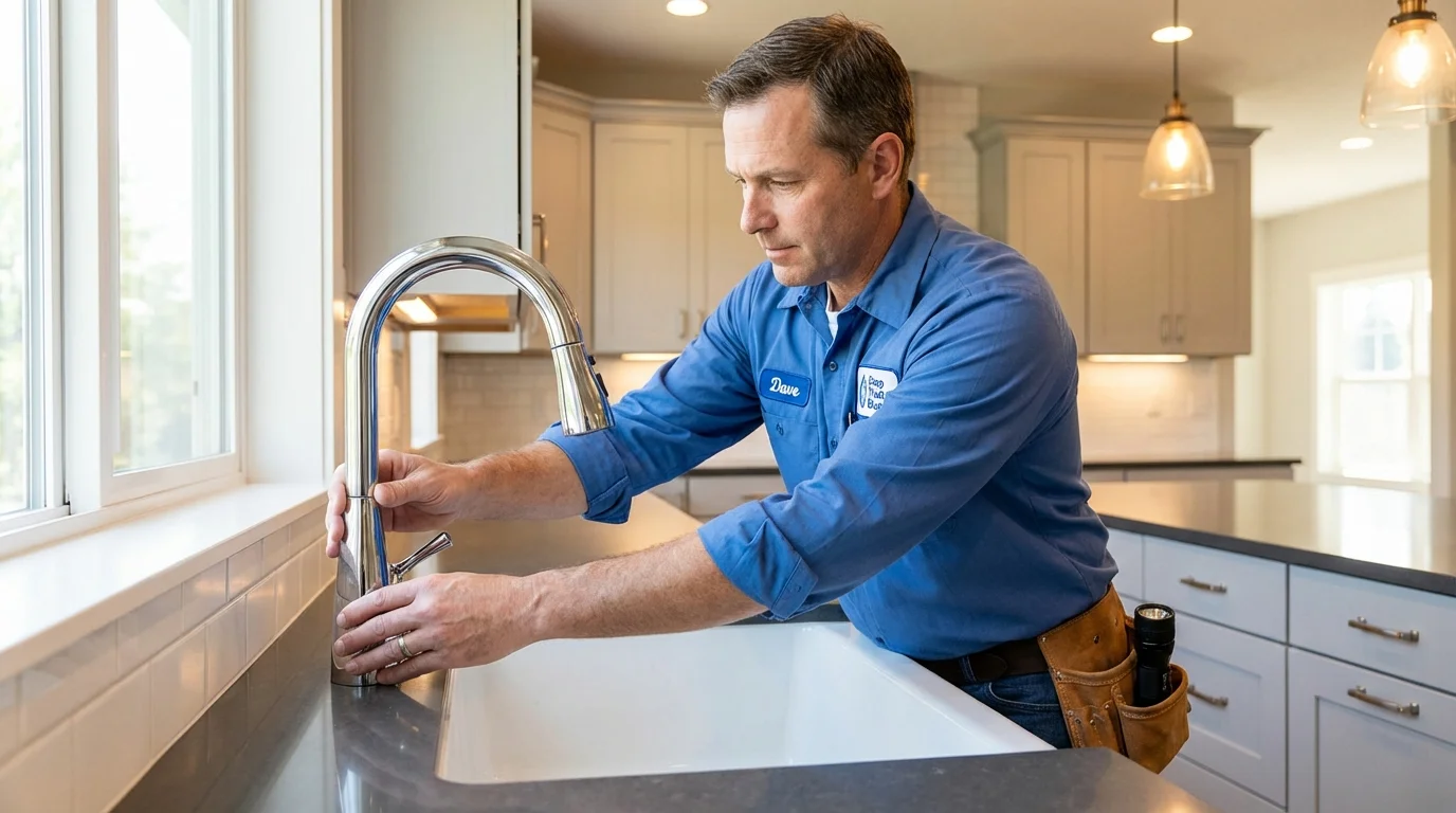 Kitchen faucet installation by Johns Plumbing LLC in Wetumpka